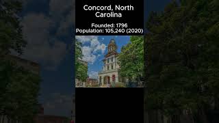 Random US Towns: Concord, NC #shorts