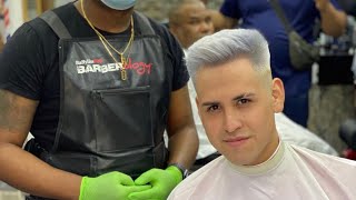 Como  hacer color blanco platinado extremo paso a paso 🔥🔥💈💈