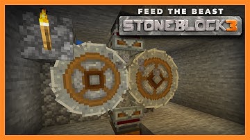 FTB Stoneblock 3  | Mechanical Crafting + Crushing  Wheel Automation! | E03 | 1.18.2 Modpack