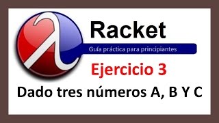 DrRacket - Given three numbers A, B, and C