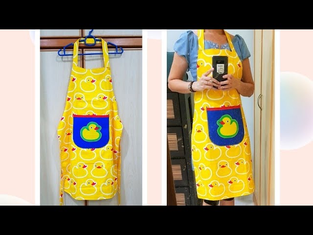 How to make little duck apron |  小黄鸭围裙 | DIY TUTORIAL