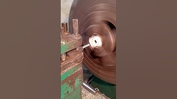 Thread cutting By lathe machine.#lathe #machine #shorts