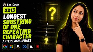 LeetCode 2213 Explained | Longest Repeating Character | Brute Force + Segment Tree (Java)