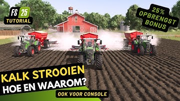 Farming Simulator 25 Tutorial | Kalk Strooien, Hoe en Waarom moet je kalk strooien in Farming?