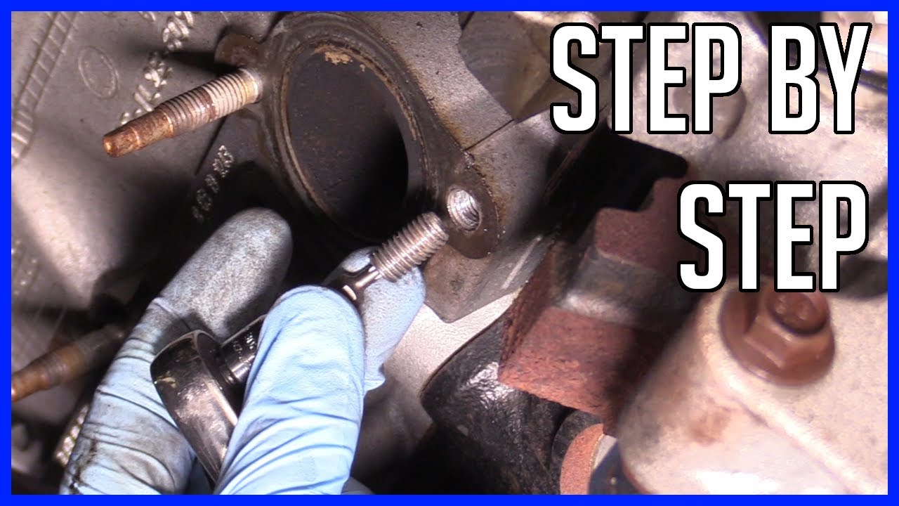 Remove a Broken Exhaust Manifold Bolt - EASY in 15 Minutes! No Disassembly! - YouTube