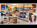 ALDI GROCERY HAUL | FOOD LION GROCERY HAUL | WEEKLY MEAL PLAN | TARGET DRIVE UP HAUL