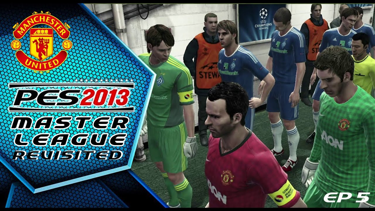 A tutorial screenshot of Master League Pes 2013 team switching