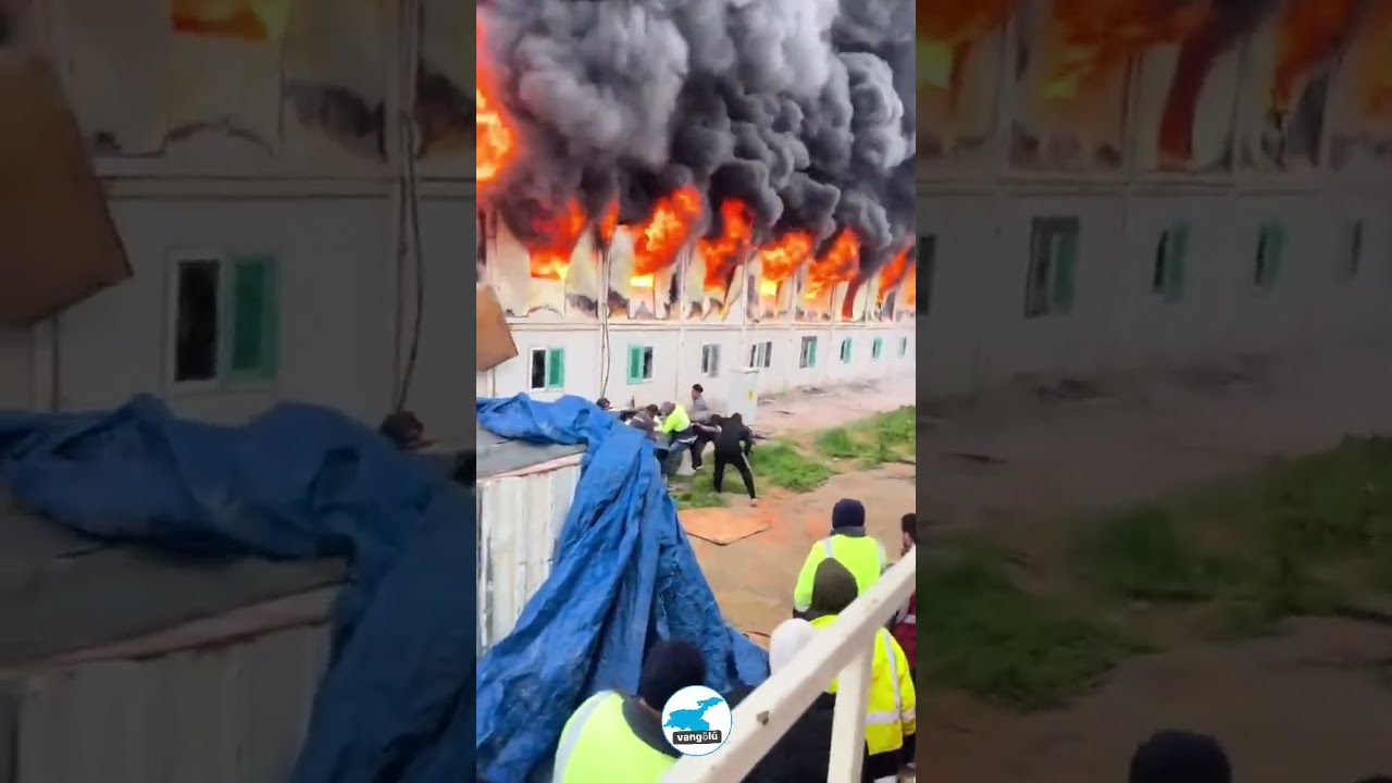 Vanlı işçilerin konteynerinde çıkan yangında yürekleri ısıtan kurtarma...