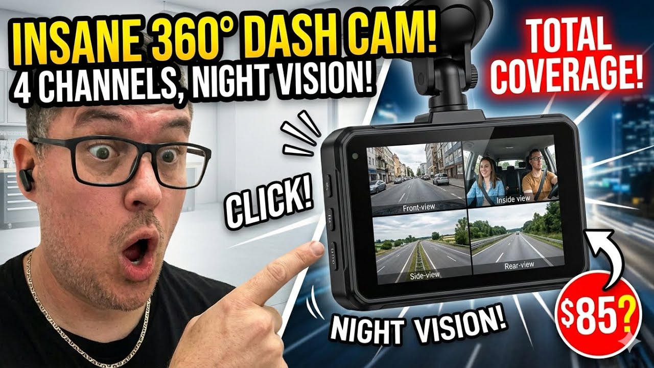 The Ultimate Budget Dash Cam? | LAMTTO DC21 4-Channel 360° Review