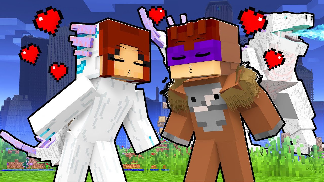 a GAROTA SHIMO está APAIXONADA por MIM no Minecraft!