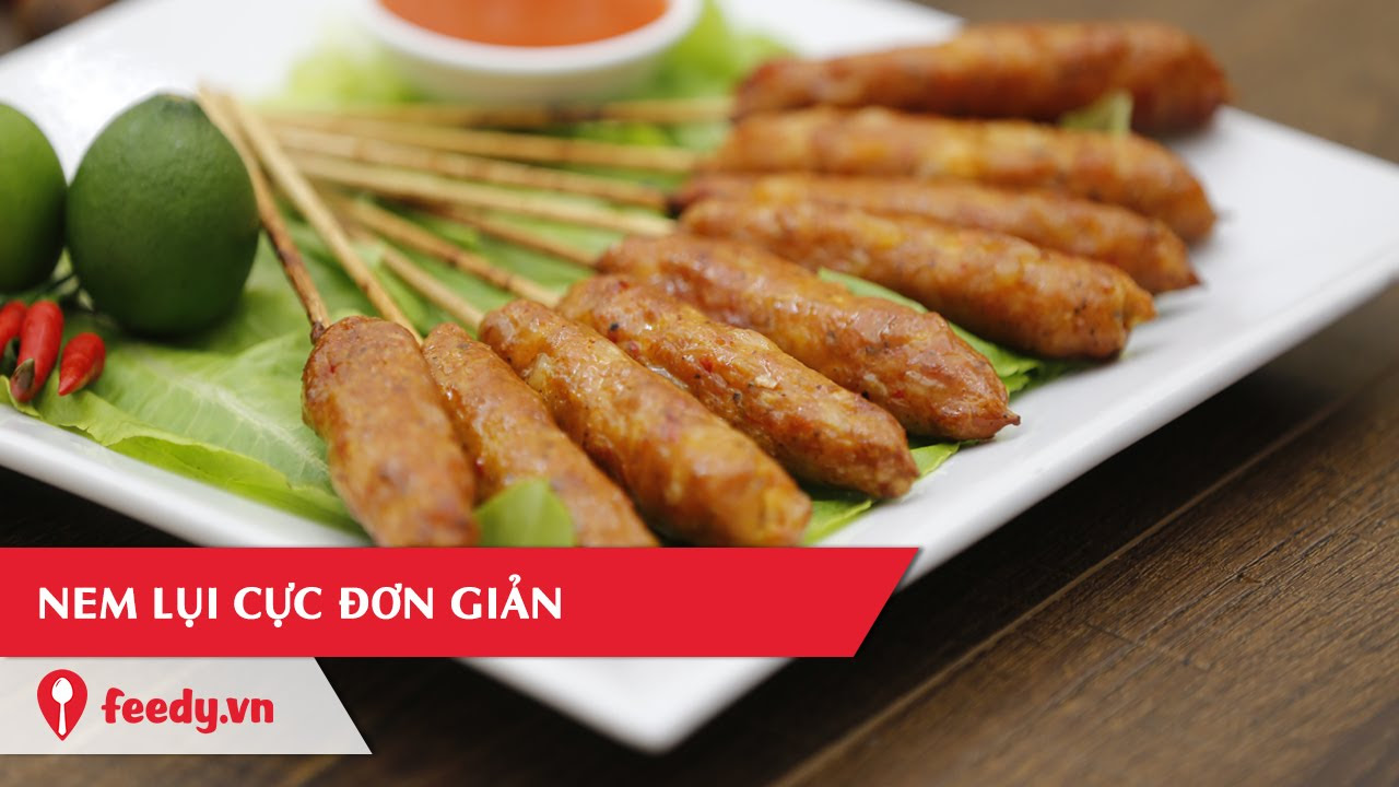 Hướng dẫn cách làm món nem lụi tại nhà cực đơn giản -... - youtube