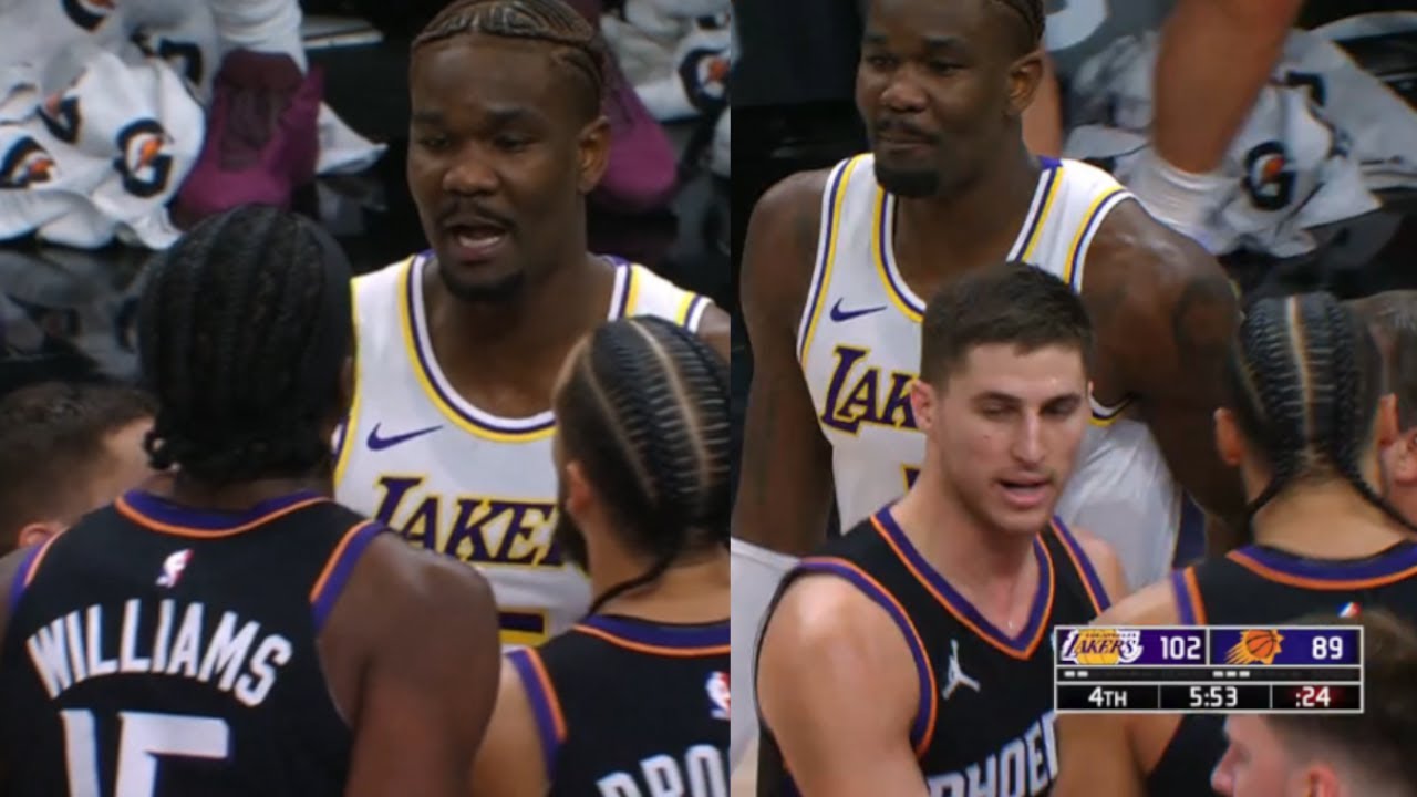 Deandre Ayton GOES CHEST TO CHEST with Mark Williams & FIGHTS HIM!