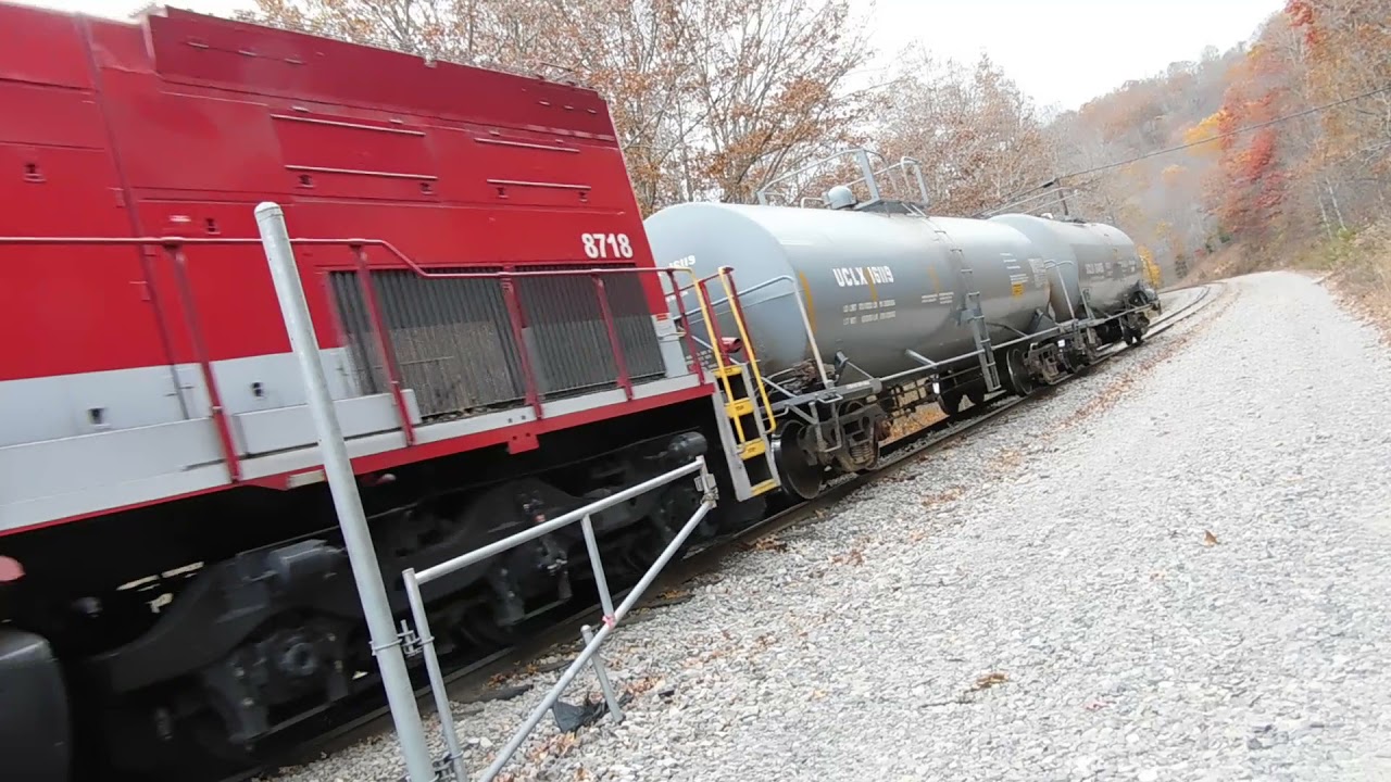 R J corman moving some tank cars mount hope west virginia YouTube