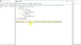Python program to merge Even numbers from the first and second List