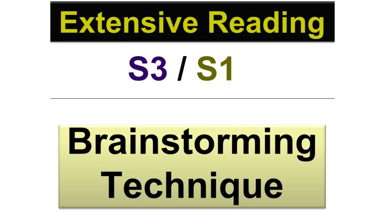 English Studies : BRAINSTORMING Technique | كيفية توليد أفكار إبداعية حول موضوع ما