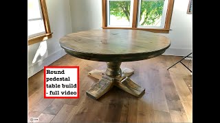 Pedestal Dining Table Build