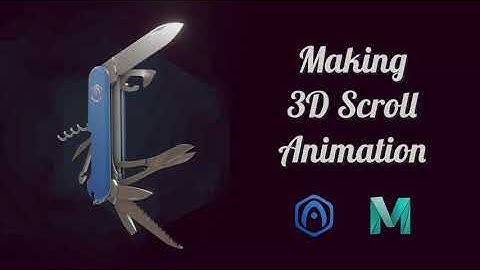 Verge3D for Maya - Making 3D Scroll Animation