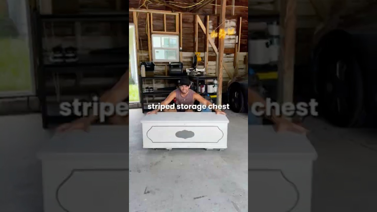 вы никогда не поверите, как я переделал этот старый сундук для хранения вещей 👔🛠️ 