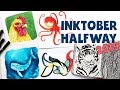 How I Am Doing Inktober 2019 - Sketchbook Tour