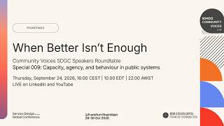 Information When Better Isn’t Enough | SDGC26 Special nº009 Speaker Roundtable News