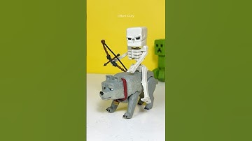 Unboxing Skeleton from Minecraft movie! #shorts  #minecraft #skeleton #steve