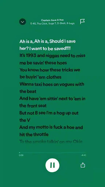 Captain Save a Hoe - E - 40 (sped up)