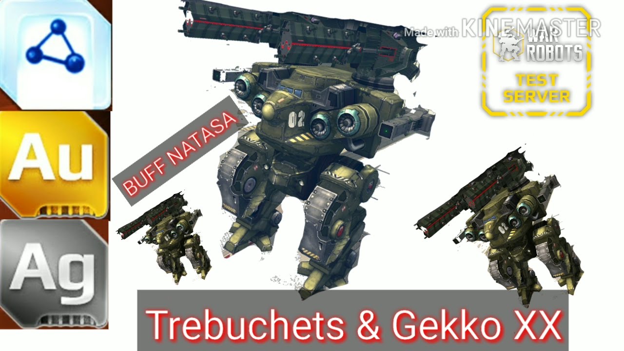 WAR ROBOTS NATASHA BUFF NATASHA GEKKO XX\TREBUCHETS - FUNNY GAMEPLAY WITH #WAR ROBOTS 99