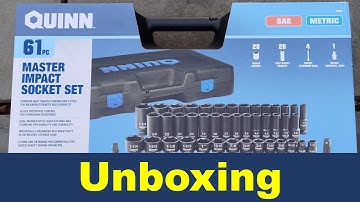 Unboxing: Harbor Freight Quinn 1/2 in. Drive SAE and Metric Master Impact Socket Set, 61 Piece
