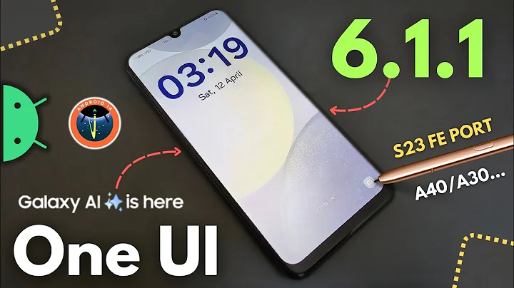 Install One Ui 6.1.1 Android on Samsung A30 - Galaxy AI Features!