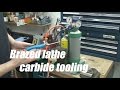 Shopmade brazed carbide lathe tooling