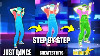 JUST DANCE COMPARISON - STEP BY STEP | New Kids On The Block
