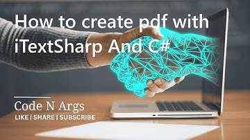How to create pdf with iTextSharp | table design, embed image, header, footer with iTextSharp in c#