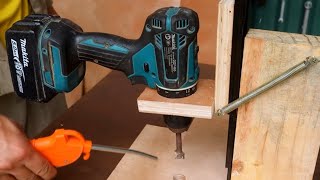 Making your own bench drill from a hand held machine is a great idea.