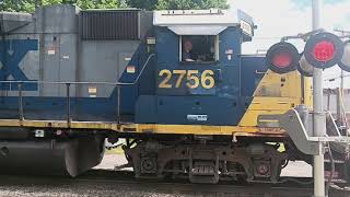 CSX 2756 & MEC 506 In Service. (6/17/2025, YN2 GP38)
