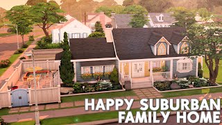 Happy Suburban Family Home | NO CC | The Sims 4 Speed Build