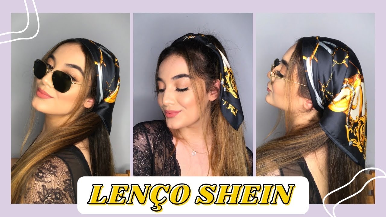 6 PENTEADOS FÁCEIS COM LENÇO DA SHEIN 💛✨