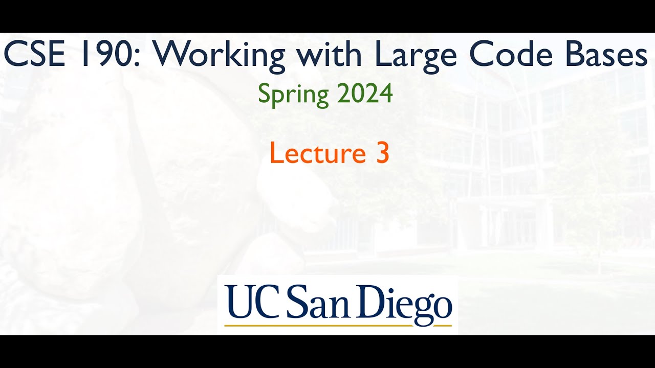 Lecture 3: Program Comprehension 1- Code Navigation - YouTube