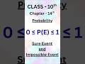 Probability Basics 🎯 | 0 ≤ P(E) ≤ 1 | Sure & Impossible Events | Class 10 Maths 🔥