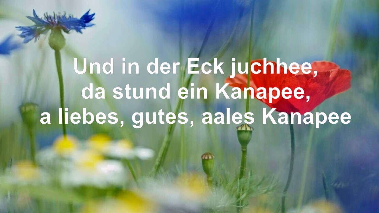 Das alte Kanapee. Lied aus Schlesien. 3Nickels. Schlesischer Streuselkuchen. Mit Text (HD1080p)