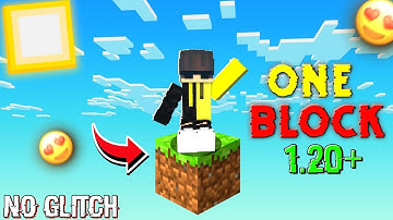one block minecraft download android 1.20 | oneblock for mcpe 1.20 download