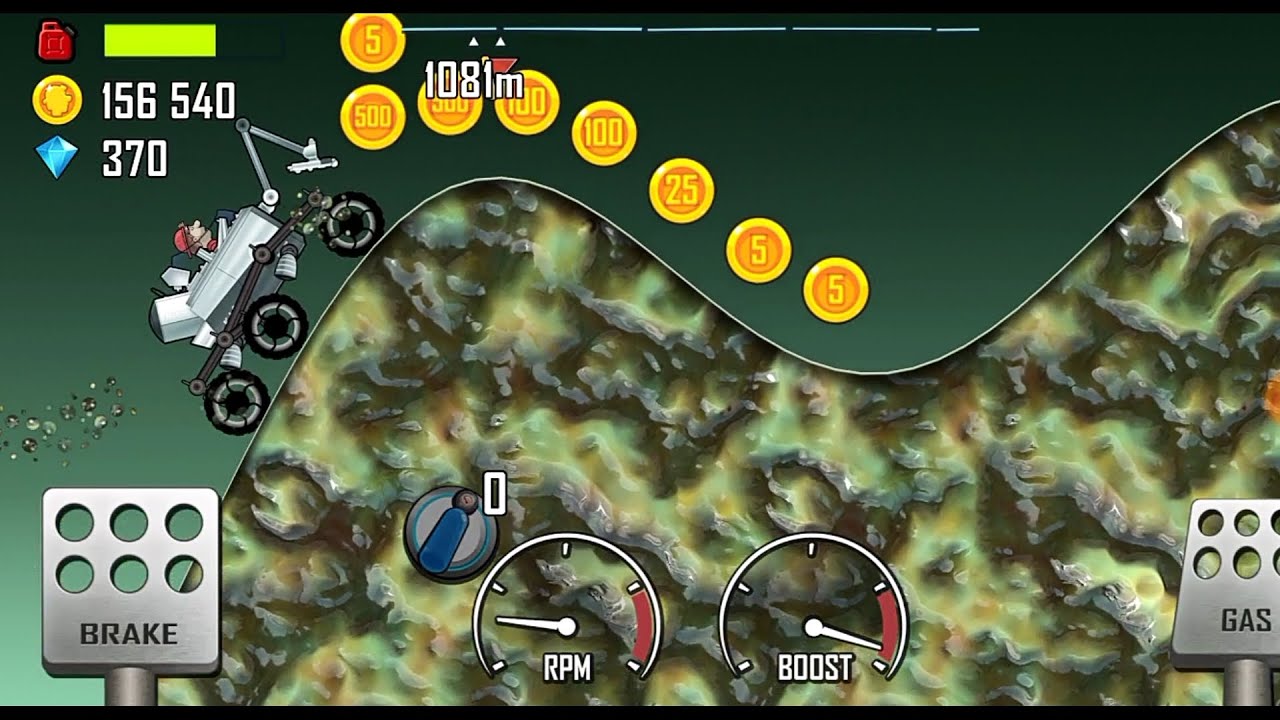 Alien Planet Racing Hill climb racing #trending Stage Alien Planet Vehicle Moonlander - YouTube