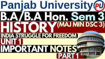 BA Semester 3 Major History| History Unit 1 Semester 3| Modern History BA 2nd Year| BA Sem 3 History