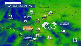 Cloudy and mild on Wednesday; changes arrive with a cold front on Thursday