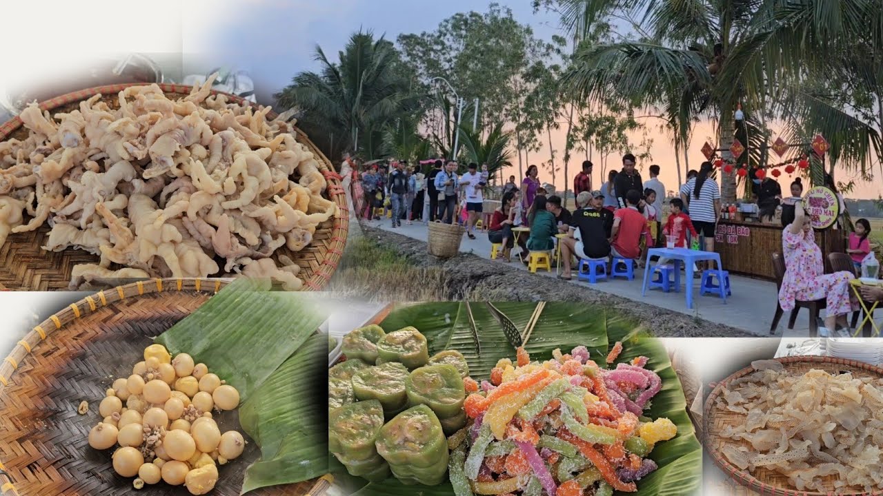 Càng quét Chợ quê giữa đồng ngày giáp Tết chưa tới 200k no cành hong