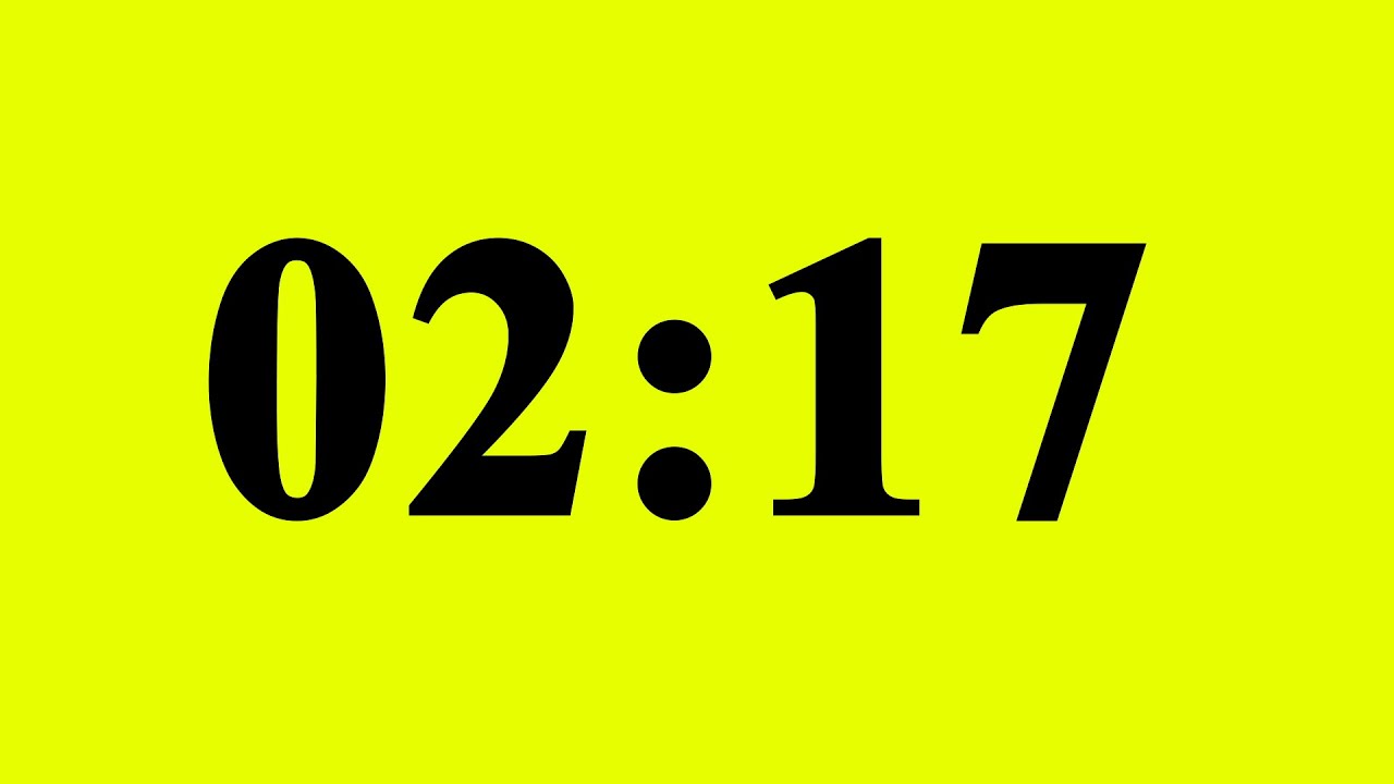 2 Minute 17 Second Timer - YouTube