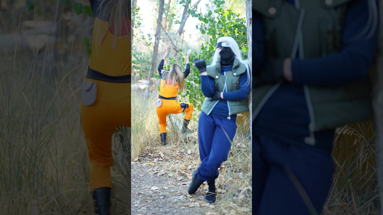 That mosquito would NOT leave us alone 😩 Thank you for training me @Athena_grimes 🏃‍♀️💨 #naruto