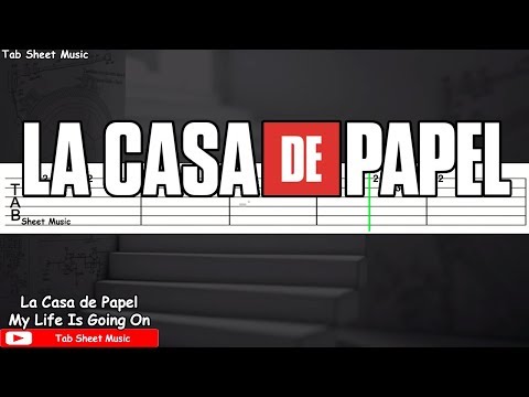 La Casa de Papel (Money Heist) - My Life Is Going On Guitar Tutorial