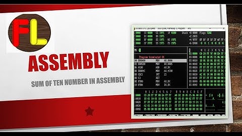 Sum of ten numbers in Assembly || Assembly Language