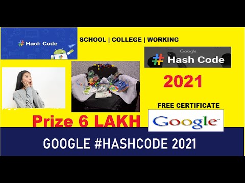 Google HashCode 2021 | Google Free Certificate | Free Google Gifts | Google Coding Challenge LIVE