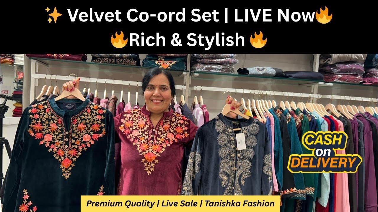✨ Velvet Co-ord Set | LIVE Now | Rich & Stylish 🔥